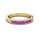 3 - Kathiryn 3.00 mm Amethyst 7 Stone Wedding Band 