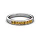 3 - Kathiryn 3.00 mm Citrine 7 Stone Wedding Band 