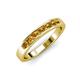 4 - Kathiryn 3.00 mm Citrine 7 Stone Wedding Band 