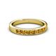 3 - Kathiryn 3.00 mm Citrine 7 Stone Wedding Band 