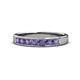 1 - Kathiryn 3.00 mm Iolite 7 Stone Wedding Band 