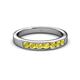 3 - Kathiryn 3.00 mm Yellow Sapphire 7 Stone Wedding Band 