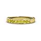 1 - Kathiryn 3.00 mm Yellow Sapphire 7 Stone Wedding Band 