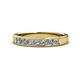 1 - Kathiryn 3.00 mm Diamond 7 Stone Wedding Band 