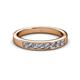 3 - Kathiryn 3.00 mm Diamond 7 Stone Wedding Band 