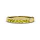 1 - Kathiryn 3.00 mm Yellow Diamond 7 Stone Wedding Band 