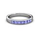 3 - Kathiryn 3.00 mm Tanzanite 7 Stone Wedding Band 