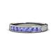 1 - Kathiryn 3.00 mm Tanzanite 7 Stone Wedding Band 