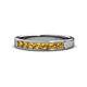 1 - Kathiryn 3.00 mm Citrine 7 Stone Wedding Band 