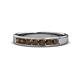 1 - Kathiryn 3.00 mm Smoky Quartz 7 Stone Wedding Band 