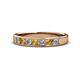 1 - Kathiryn 3.00 mm Citrine and Diamond 7 Stone Wedding Band 