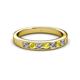 2 - Kathiryn 3.00 mm Yellow Sapphire and Diamond 7 Stone Wedding Band 