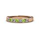 1 - Kathiryn 3.00 mm Peridot and Diamond 7 Stone Wedding Band 