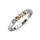 3 - Talia Citrine and Diamond Wedding Band 