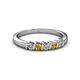 2 - Talia Citrine and Diamond Wedding Band 