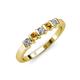 3 - Talia Citrine and Diamond Wedding Band 