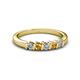 2 - Talia Citrine and Diamond Wedding Band 