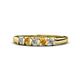 1 - Talia Citrine and Diamond Wedding Band 