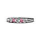 1 - Talia Rhodolite Garnet and Diamond Wedding Band 