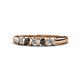 1 - Talia Black and White Diamond Wedding Band 