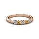 2 - Talia Citrine and Diamond Wedding Band 