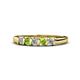 1 - Talia Peridot and Diamond Wedding Band 