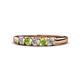 1 - Talia Peridot and Diamond Wedding Band 