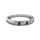 2 - Talia Black and White Diamond Wedding Band 