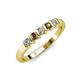 3 - Talia Smoky Quartz and Diamond Wedding Band 