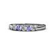 1 - Talia Tanzanite and Diamond Wedding Band 