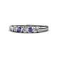 1 - Talia Iolite and Diamond Wedding Band 