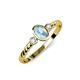 2 - Carolyn Oval Cut Aquamarine and Diamond Three Stone Engagement Ring 