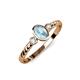 2 - Carolyn Oval Cut Aquamarine and Diamond Three Stone Engagement Ring 