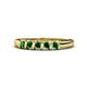 1 - Talia Green Garnet Wedding Band 