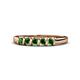1 - Talia Green Garnet Wedding Band 