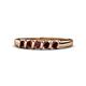 1 - Talia Red Garnet Wedding Band 