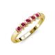 3 - Talia Rhodolite Garnet Wedding Band 