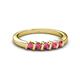 2 - Talia Rhodolite Garnet Wedding Band 