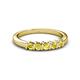 2 - Talia Yellow Sapphire Wedding Band 