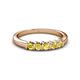 2 - Talia Yellow Sapphire Wedding Band 