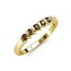 3 - Talia Smoky Quartz Wedding Band 