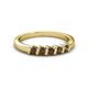 2 - Talia Smoky Quartz Wedding Band 