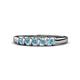 1 - Talia Aquamarine Wedding Band 
