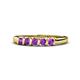 1 - Talia Amethyst Wedding Band 