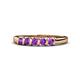 1 - Talia Amethyst Wedding Band 