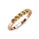3 - Talia Citrine Wedding Band 