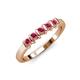3 - Talia Rhodolite Garnet Wedding Band 