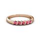2 - Talia Rhodolite Garnet Wedding Band 