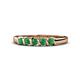 1 - Talia Emerald Wedding Band 