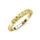 3 - Talia Yellow Sapphire Wedding Band 